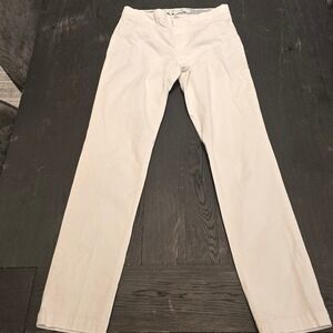 Lacoste Slim Fit Chino Pants Mens 29x32 White Stretch Cotton FA12917